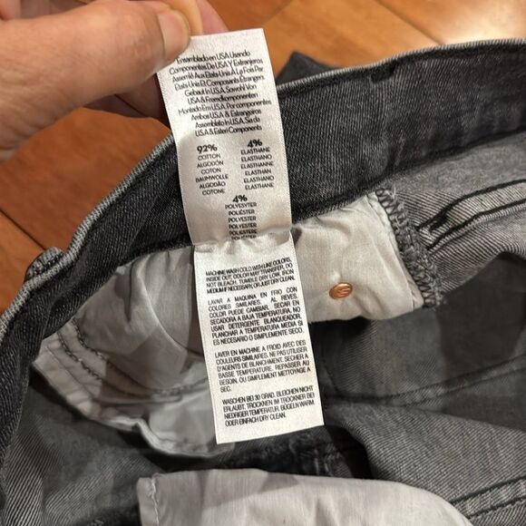 NWT MOTHER Women's Pixie Mid Rise Dazzler Ankle Up in Smoke Jeans size 33 - Picture 9 of 15